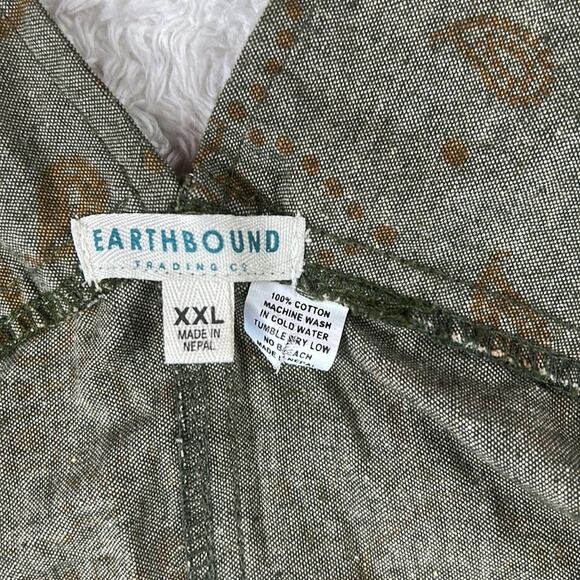 Earthbound Trading Co Cotton jumper overall dress, size XXL - Picture 7 of 7